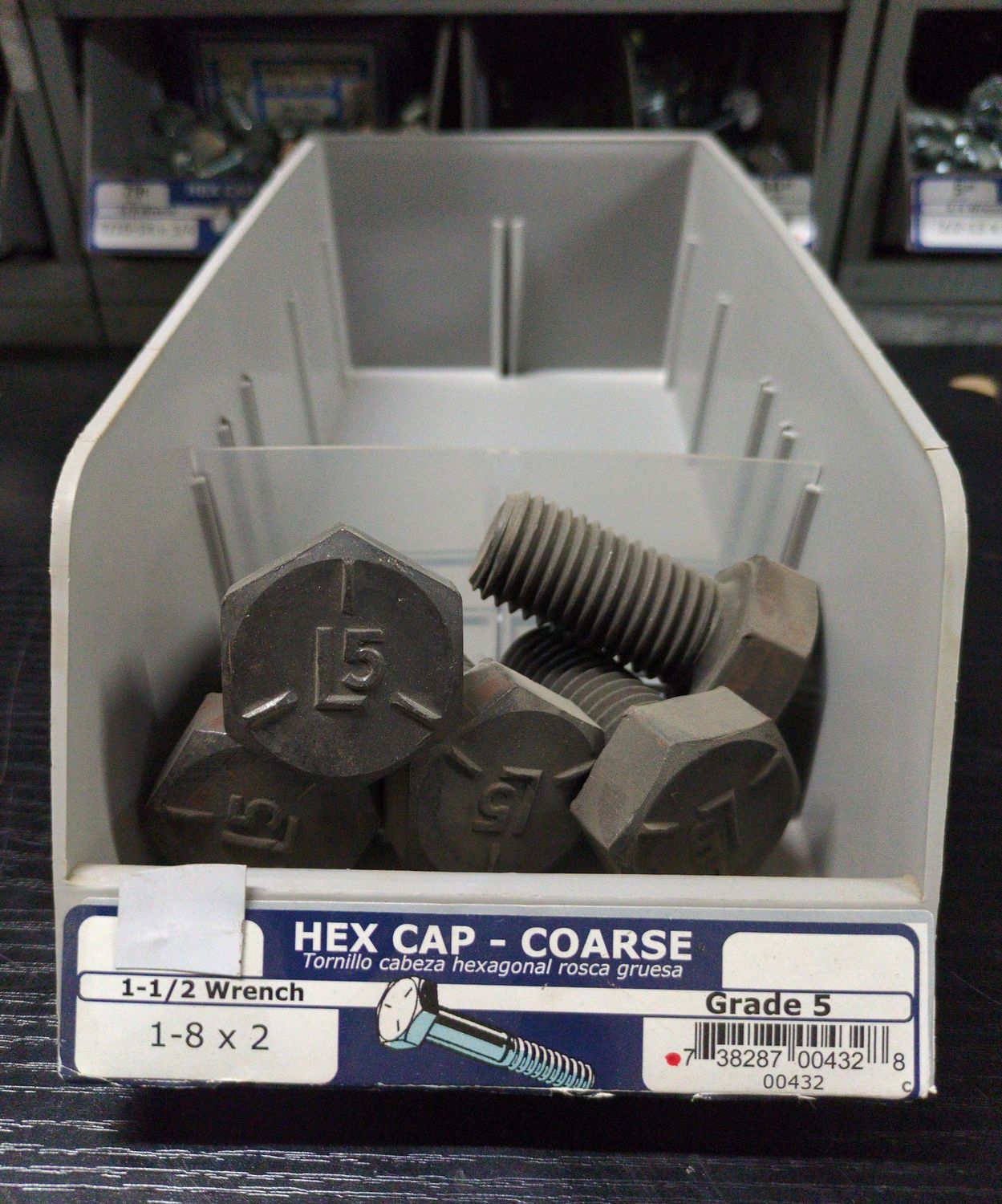 1-8 x 2 Grade 5 Coarse Hex Cap Screws