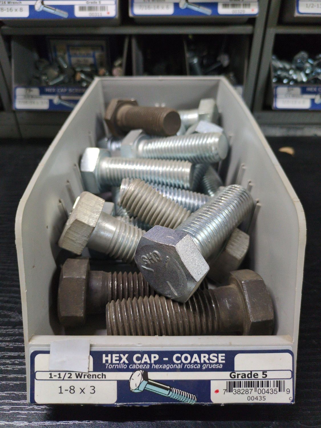 1-8 x 3 Grade 5 Coarse Hex Cap Screws