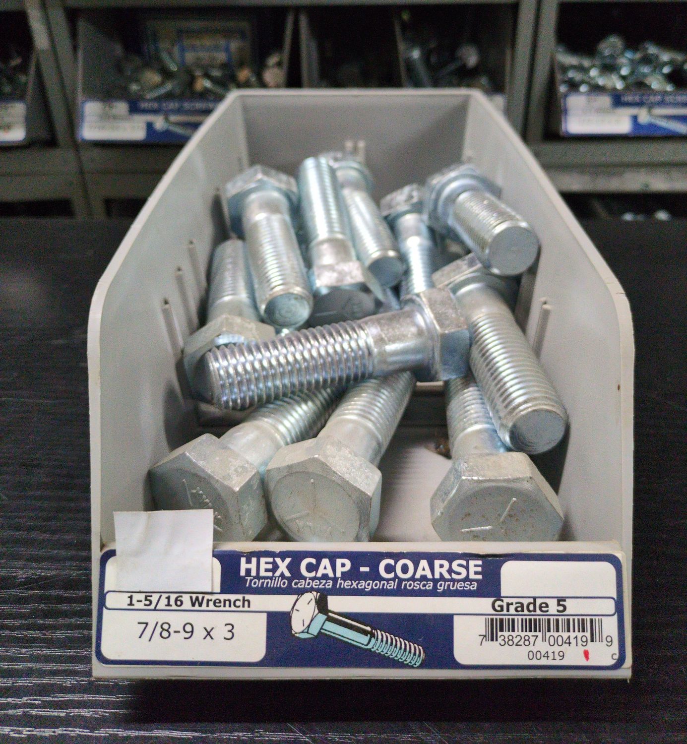 7/8-9 x 3 Grade 5 Coarse Hex Cap Screws
