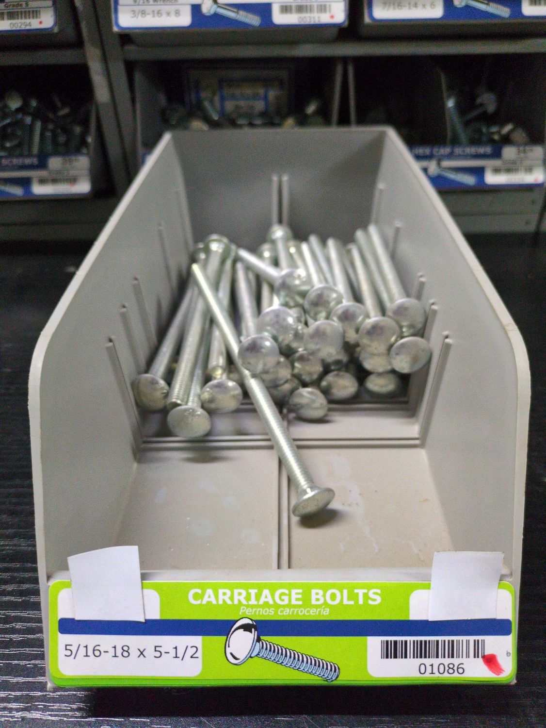 5/16-18 x 5-1/2 Carriage Bolts
