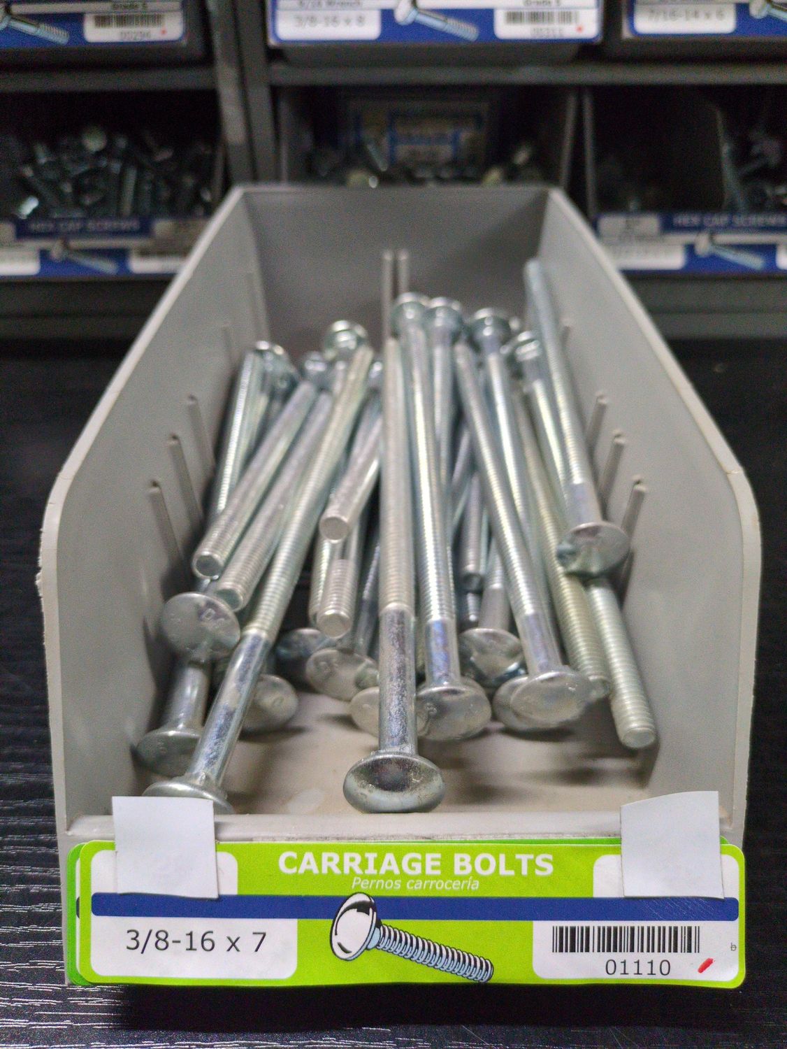 3/8-16 x 7 Carriage Bolts