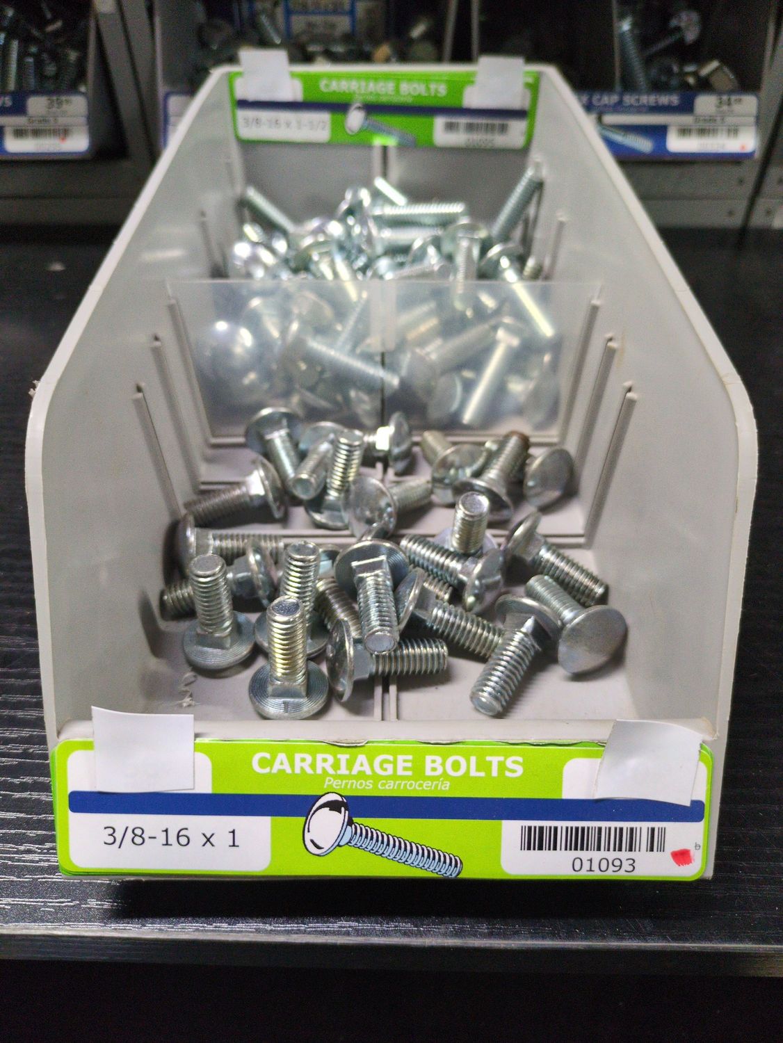 3/8-16 x 1 Carriage Bolts