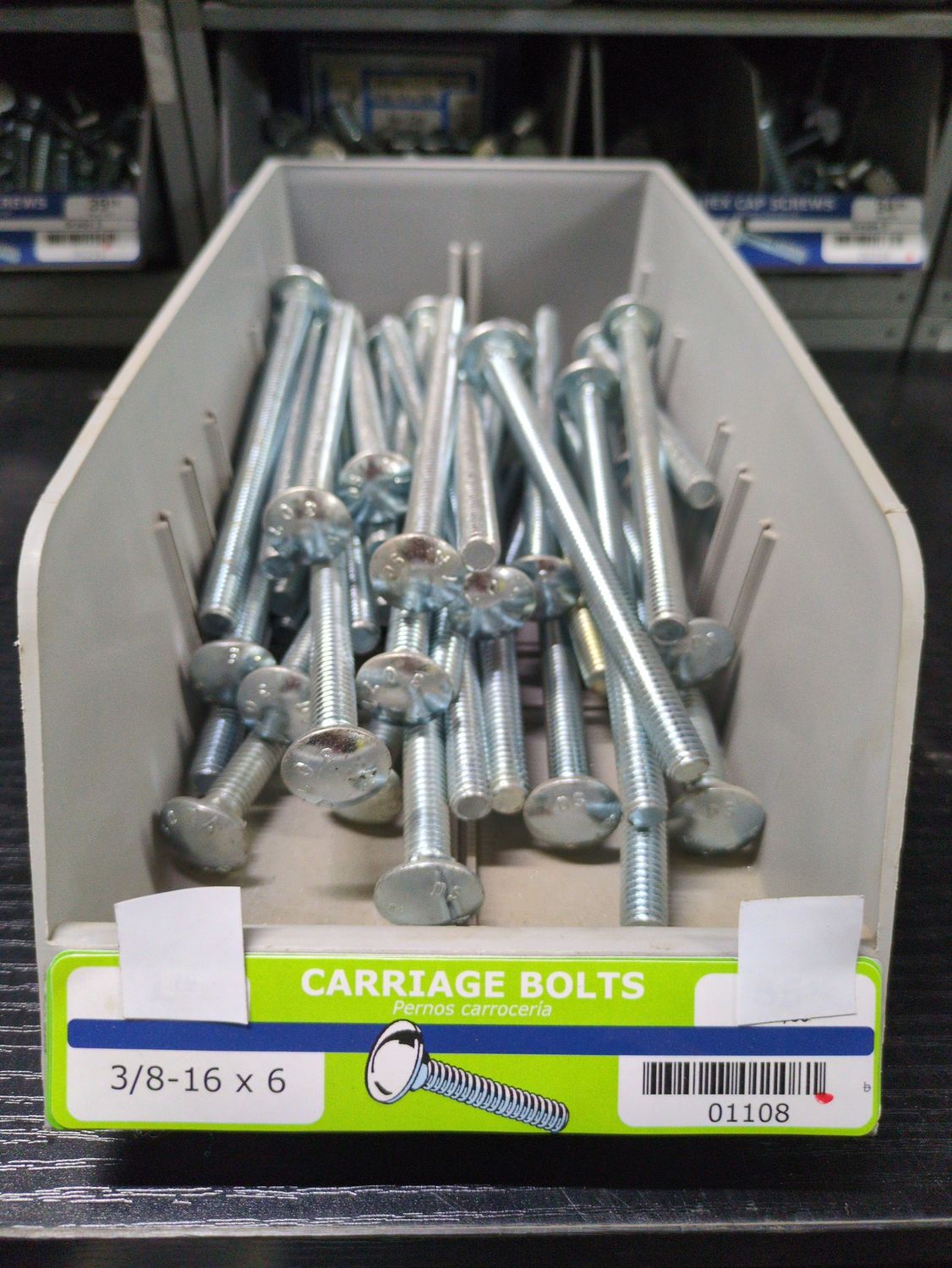 3/8-16 x 6 Carriage Bolts