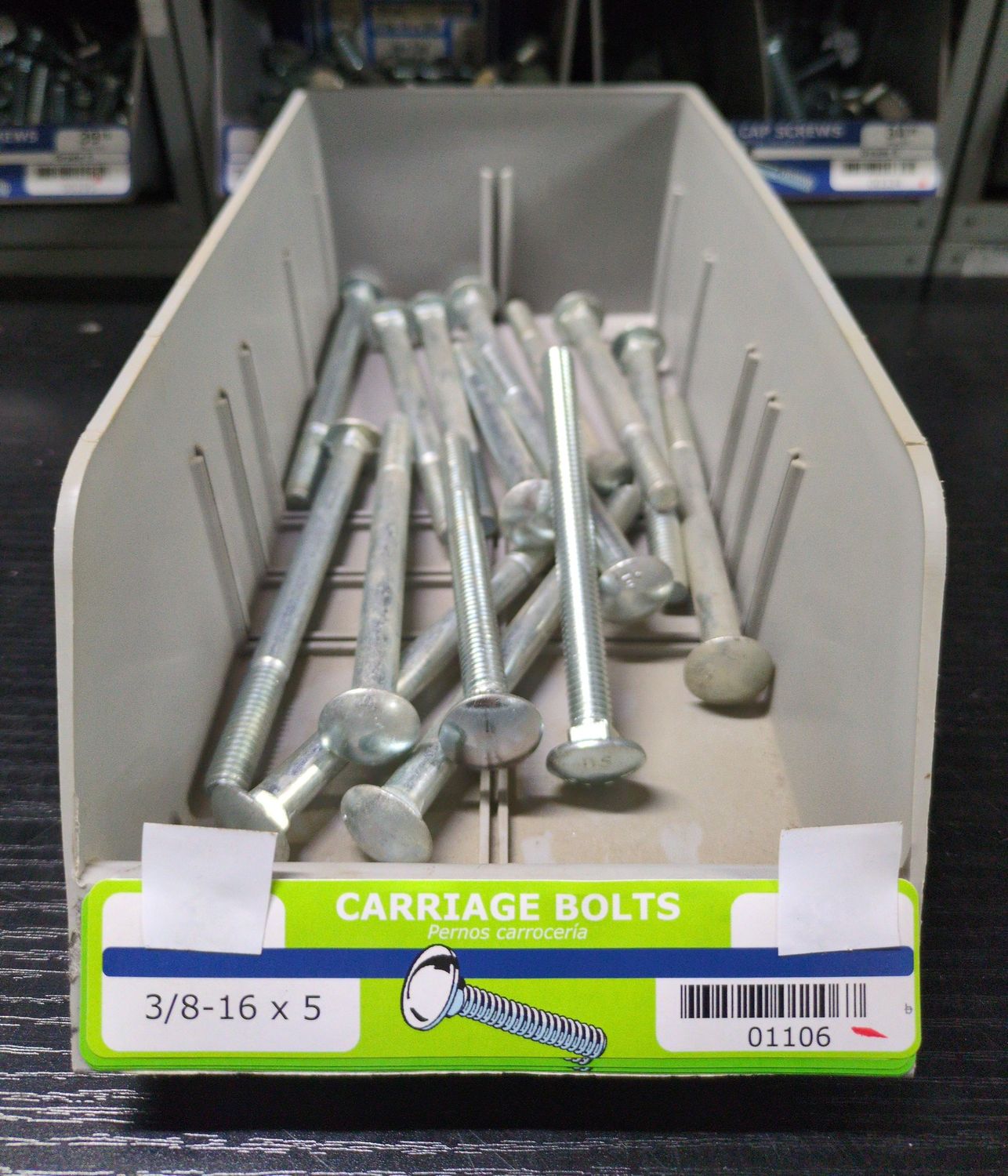 3/8-16 x 5 Carriage Bolts