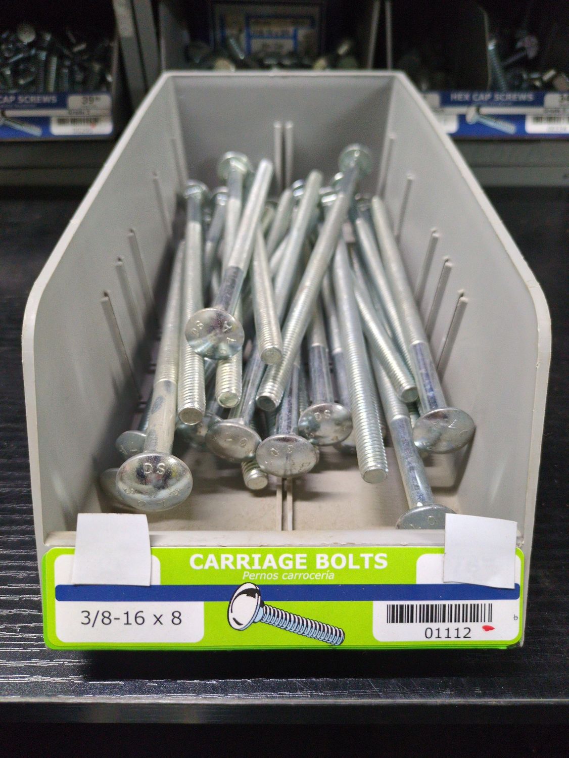 3/8-16 x 8 Carriage Bolts