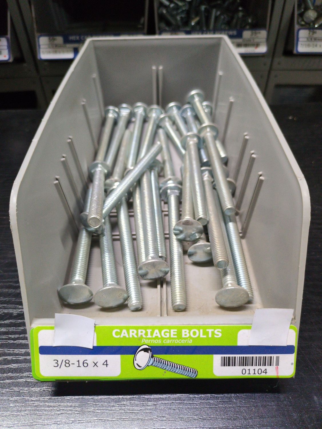 3/8-16 x 4 Carriage Bolts