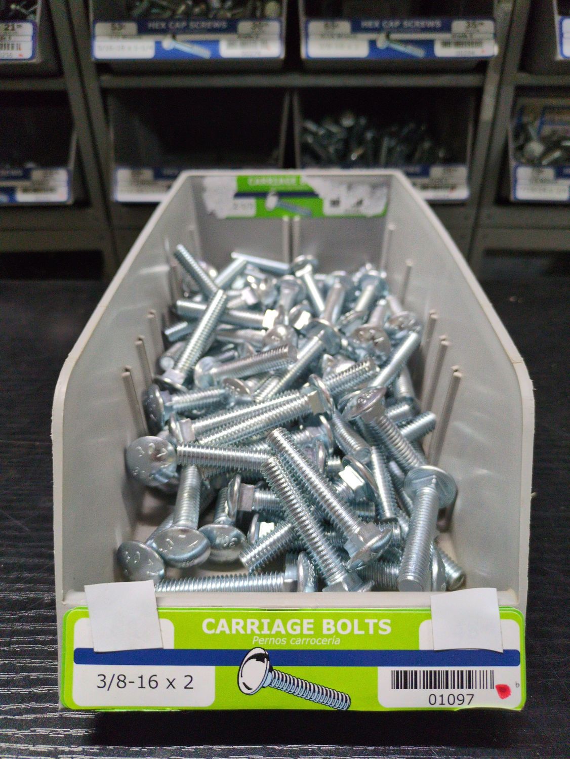 3/8-16 x 2  Carriage Bolts