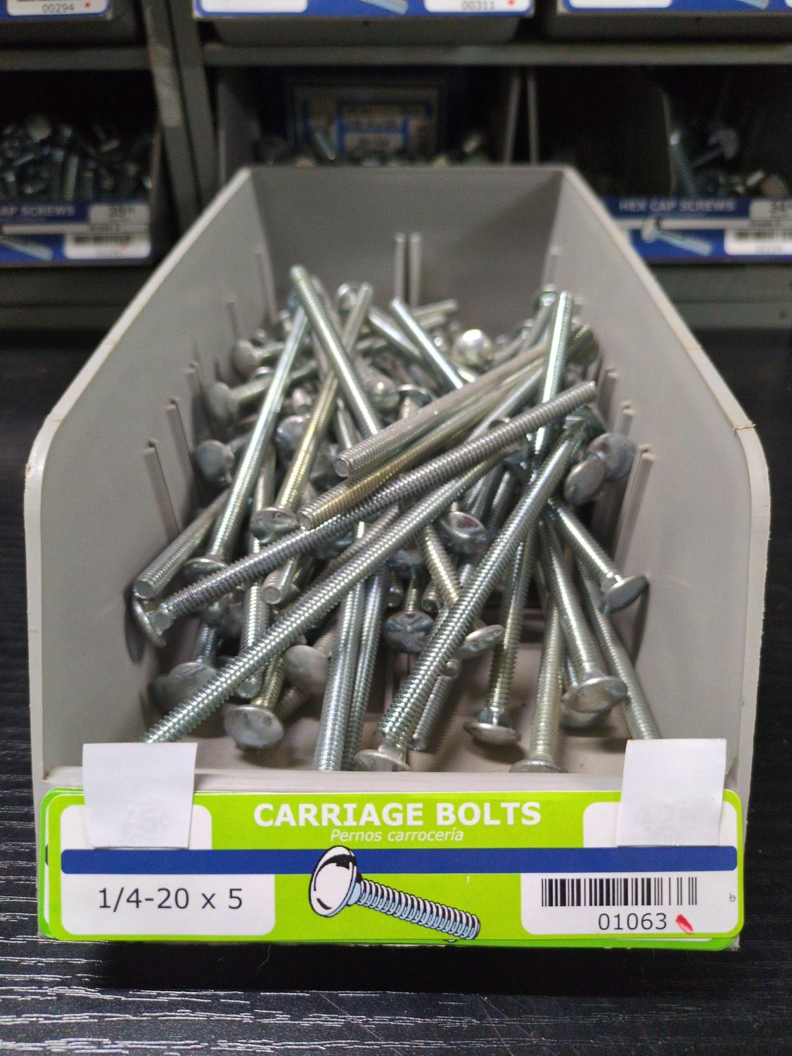 1/4-20 x 5 Carriage Bolts
