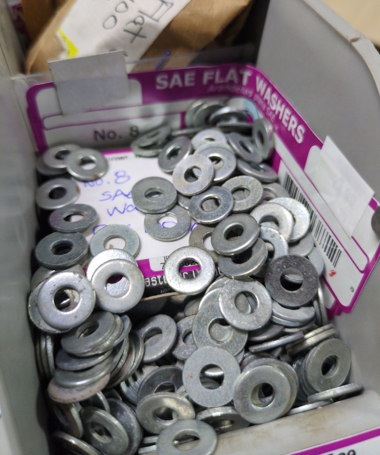 No. 8 SAE Flat Washers