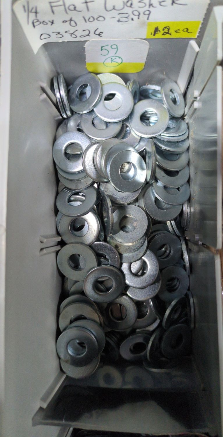 1/4 USS Flat Washers