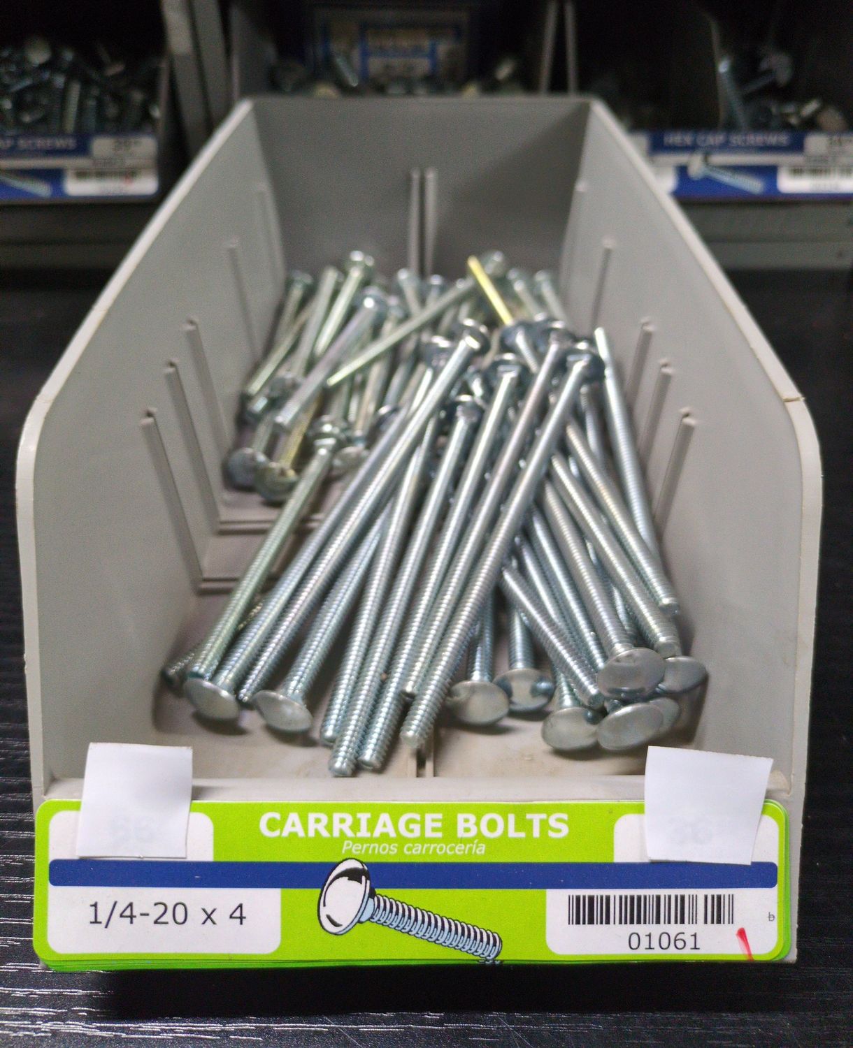1/4-20 x 4 Carriage Bolts
