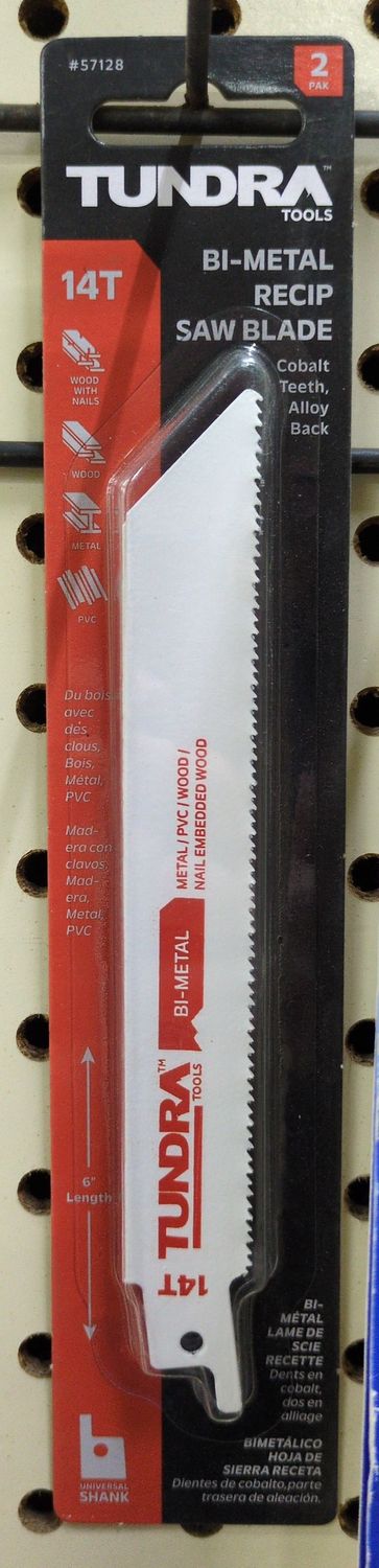 57128 14T X 6" BI-MET RECIP 2PK