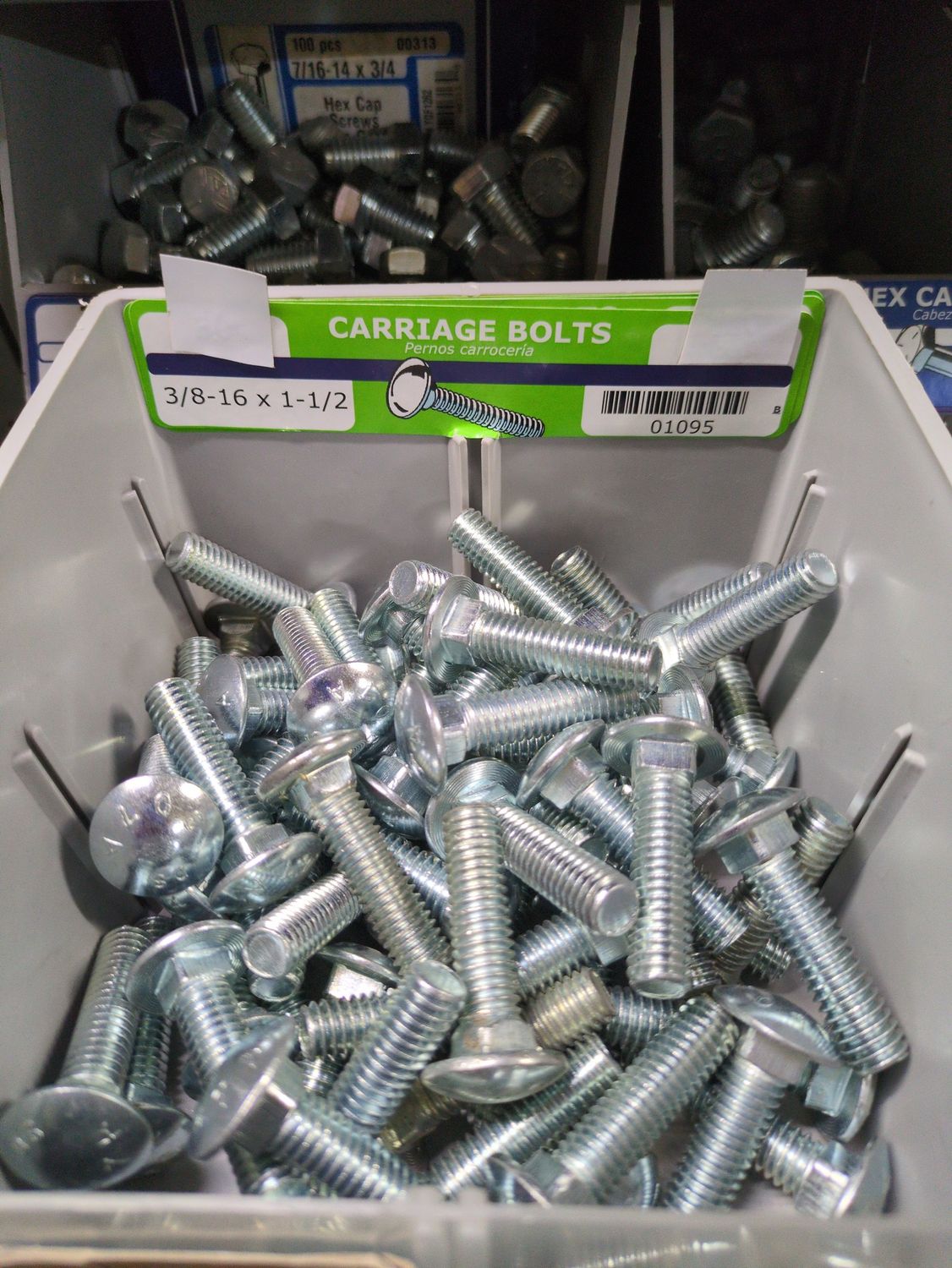 3/8 16 x 1 1/2 Carriage Bolt