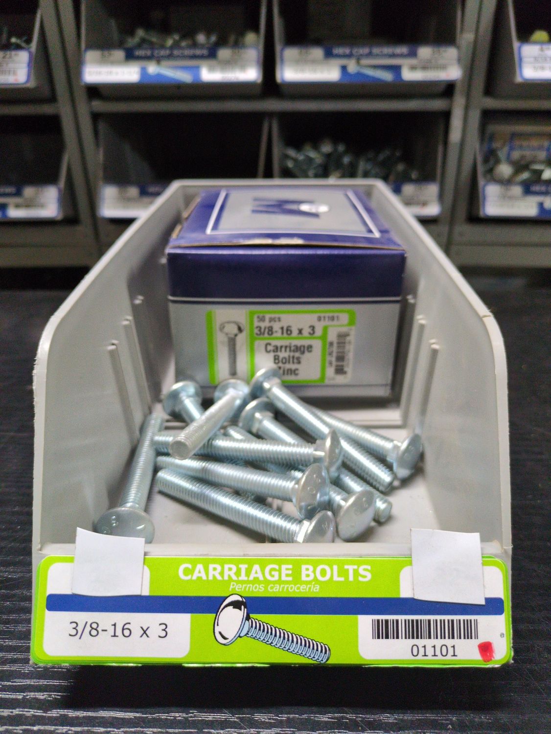 3/8 16 x 3 Carriage Bolt