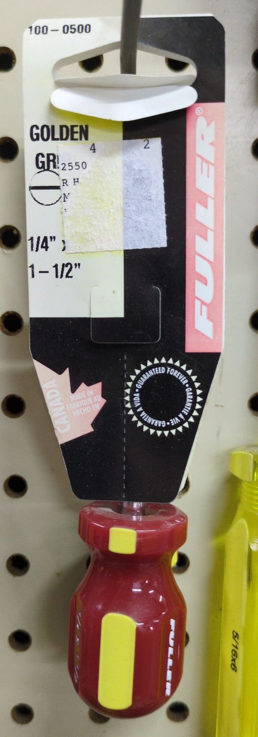 fuller 1/4 Short Screwdriver