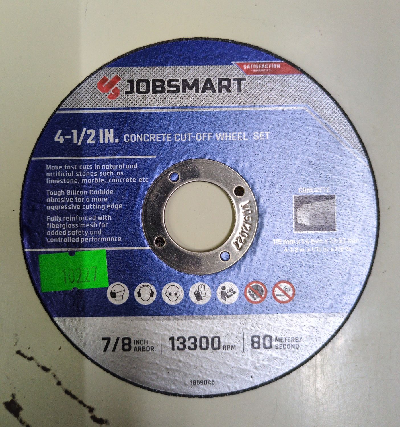 Jobsmart 4 1/2 concrete cut off