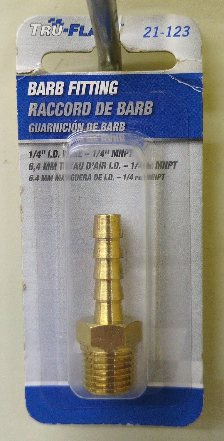 21-123 1/4 HOSE MALE BARB FITTING