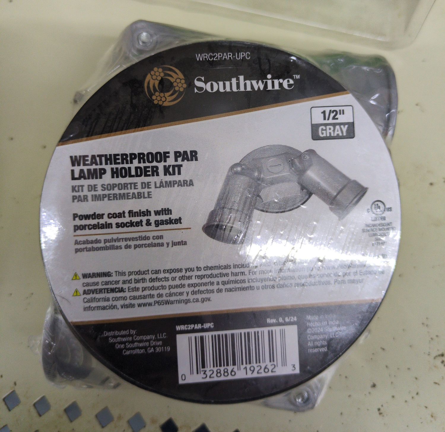 WRC2PAR 2HEAD RND WP LAMP HLDR