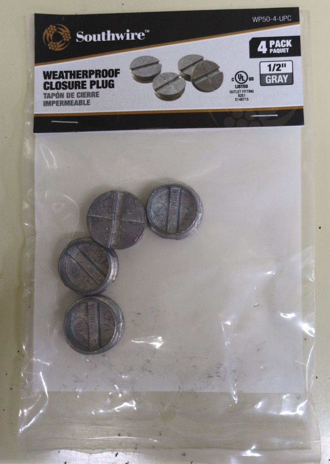 WP50-4 1/2 CLOSURE PLUG WP 4PK