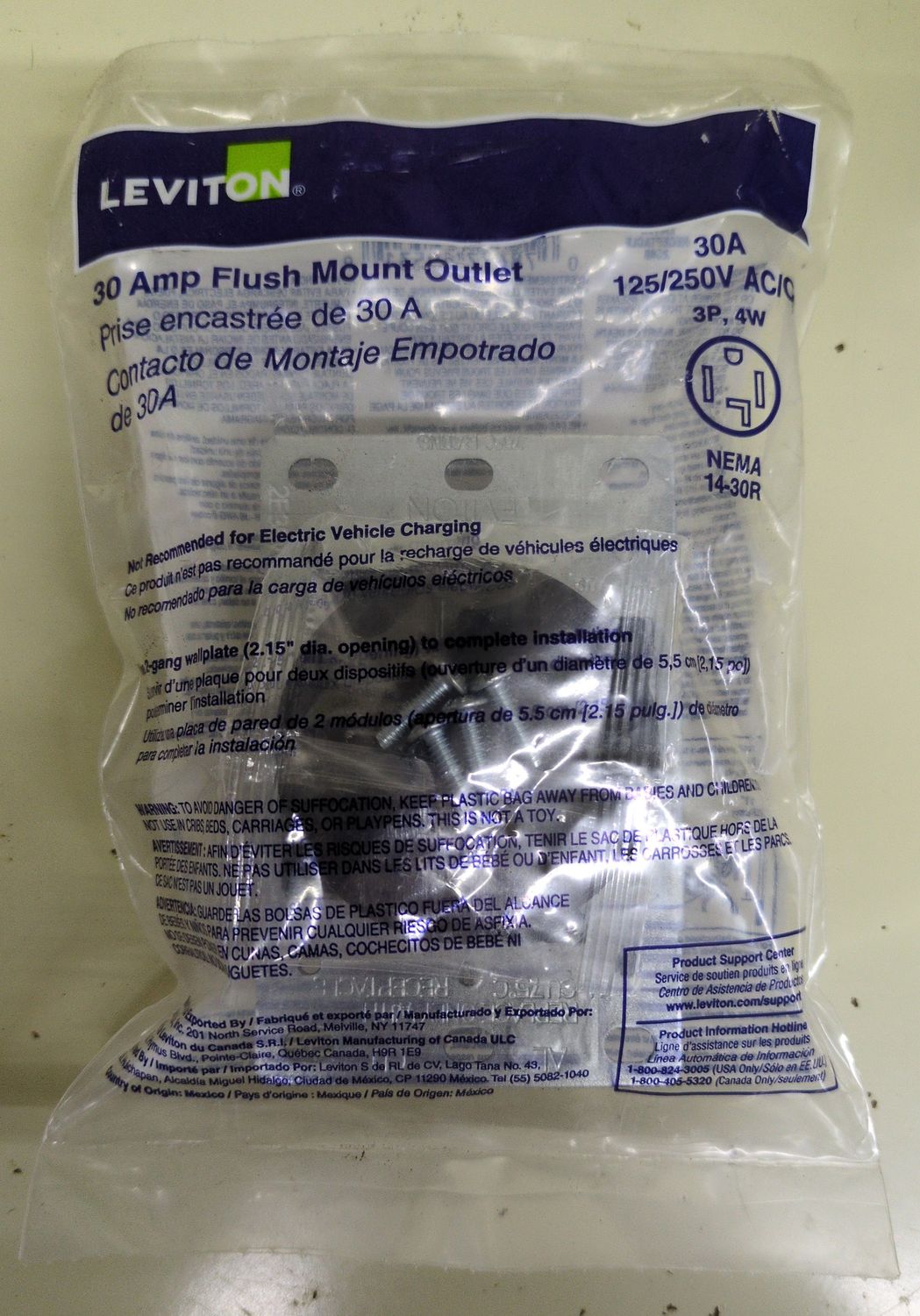 R10-00278-S00 FLUSH RECEPT.BLK