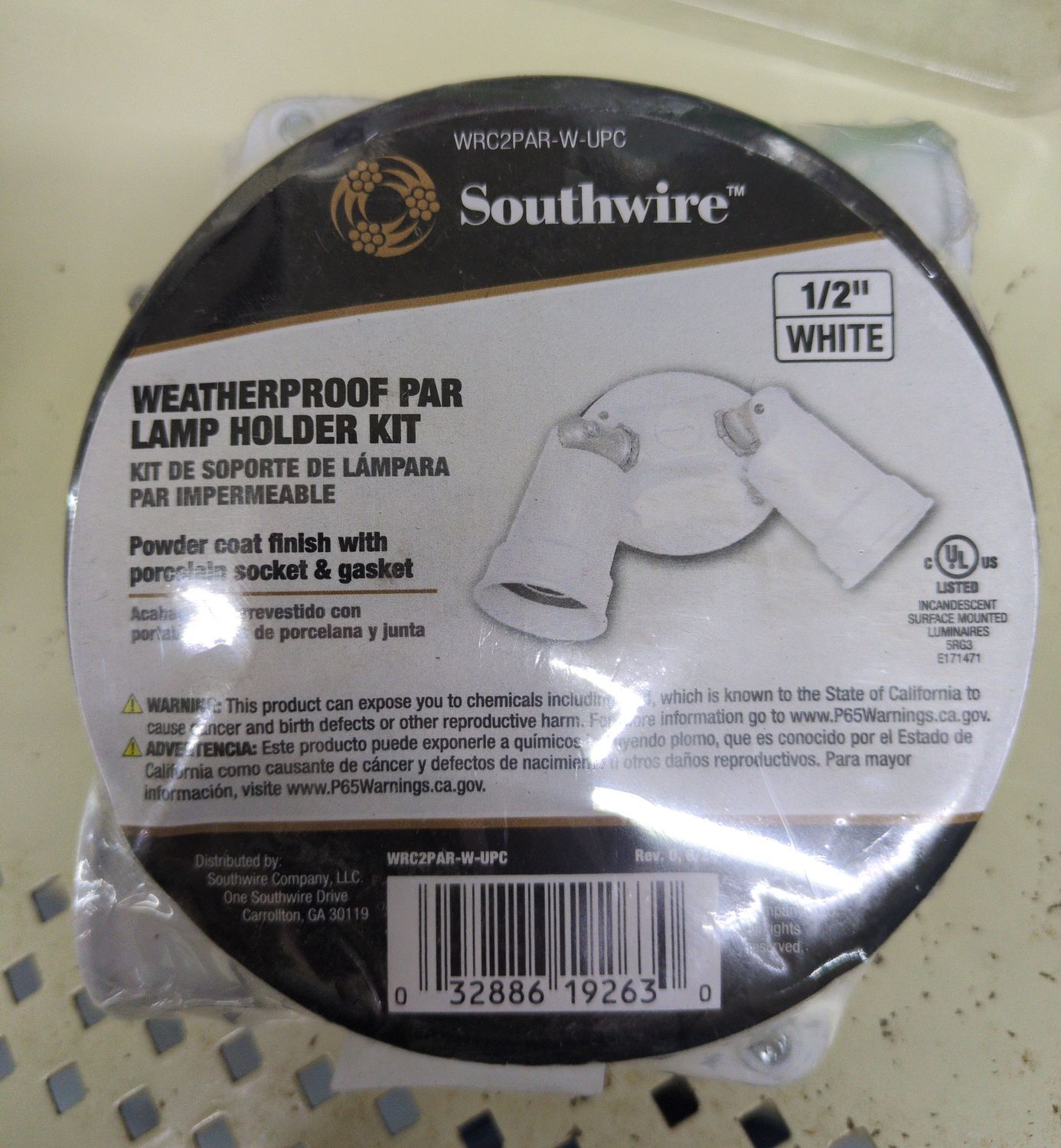 WRC2PAR-W 2HEAD RND WHT WP LMP