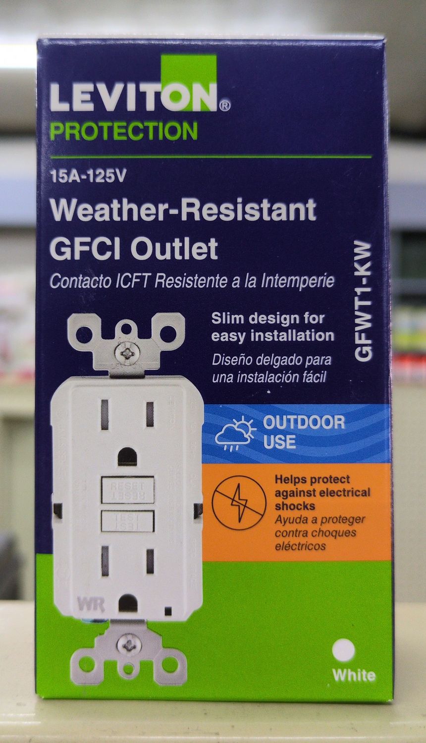 R12-GFWT1-0KW/R92 WEATHER/TMPR GFCI