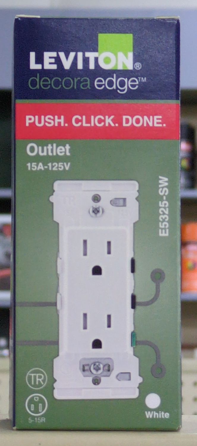 B02-E5325-0SW GROUNDING OUTLET,WHT