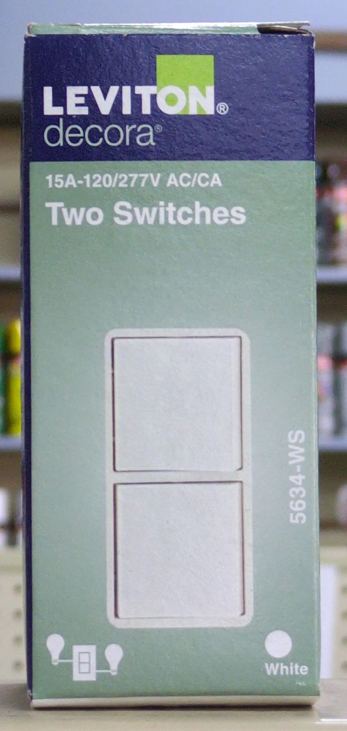 R62-05634-0WS DECORA TWO SWITCHES