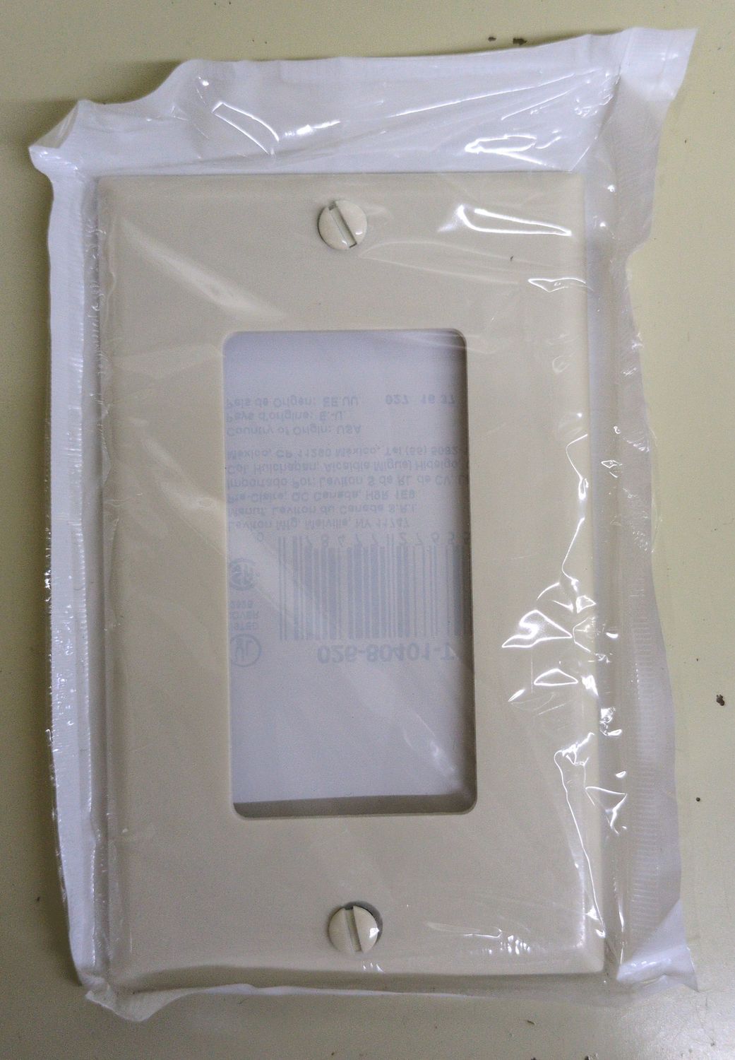 026-80401-00T DECORA 1GANG WALLPLAT