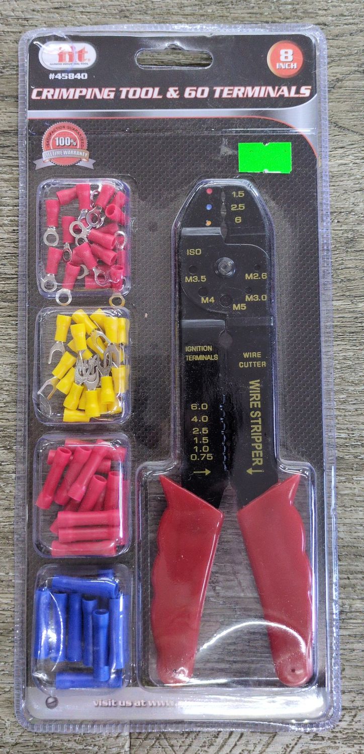 Crimping Tool &amp; 60 Terminals