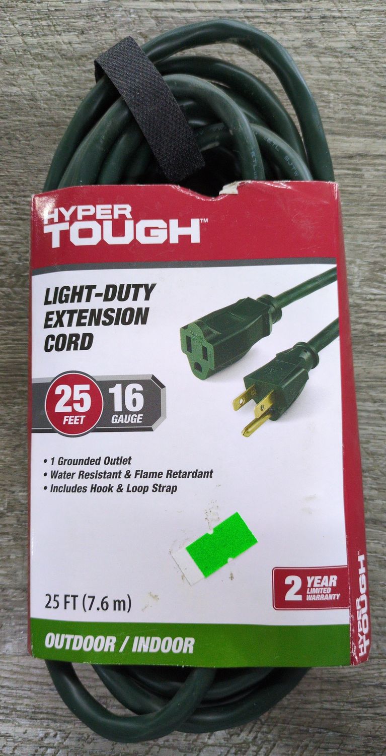 25 ft Extension Cord - Green