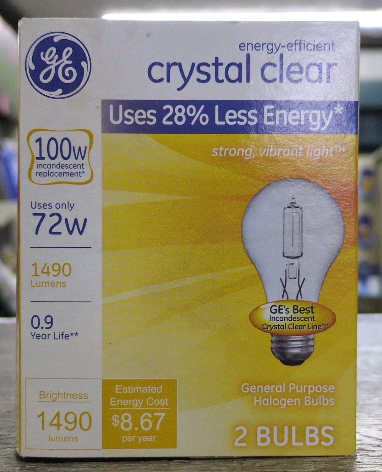EE 72W Crystal Clear Bulb