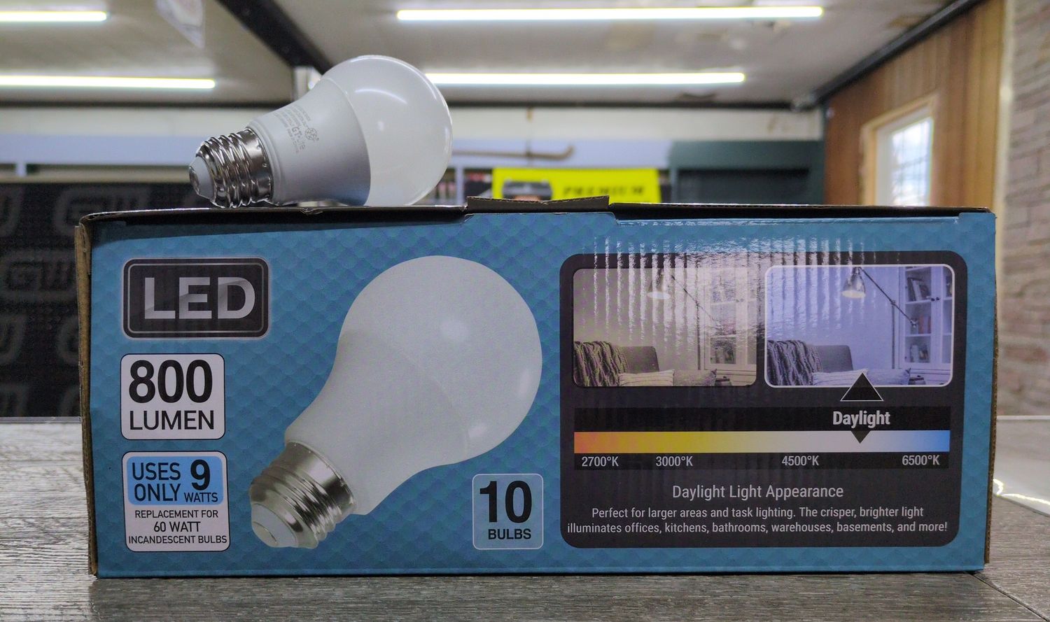 Single 800 Lumen LED Bulb
