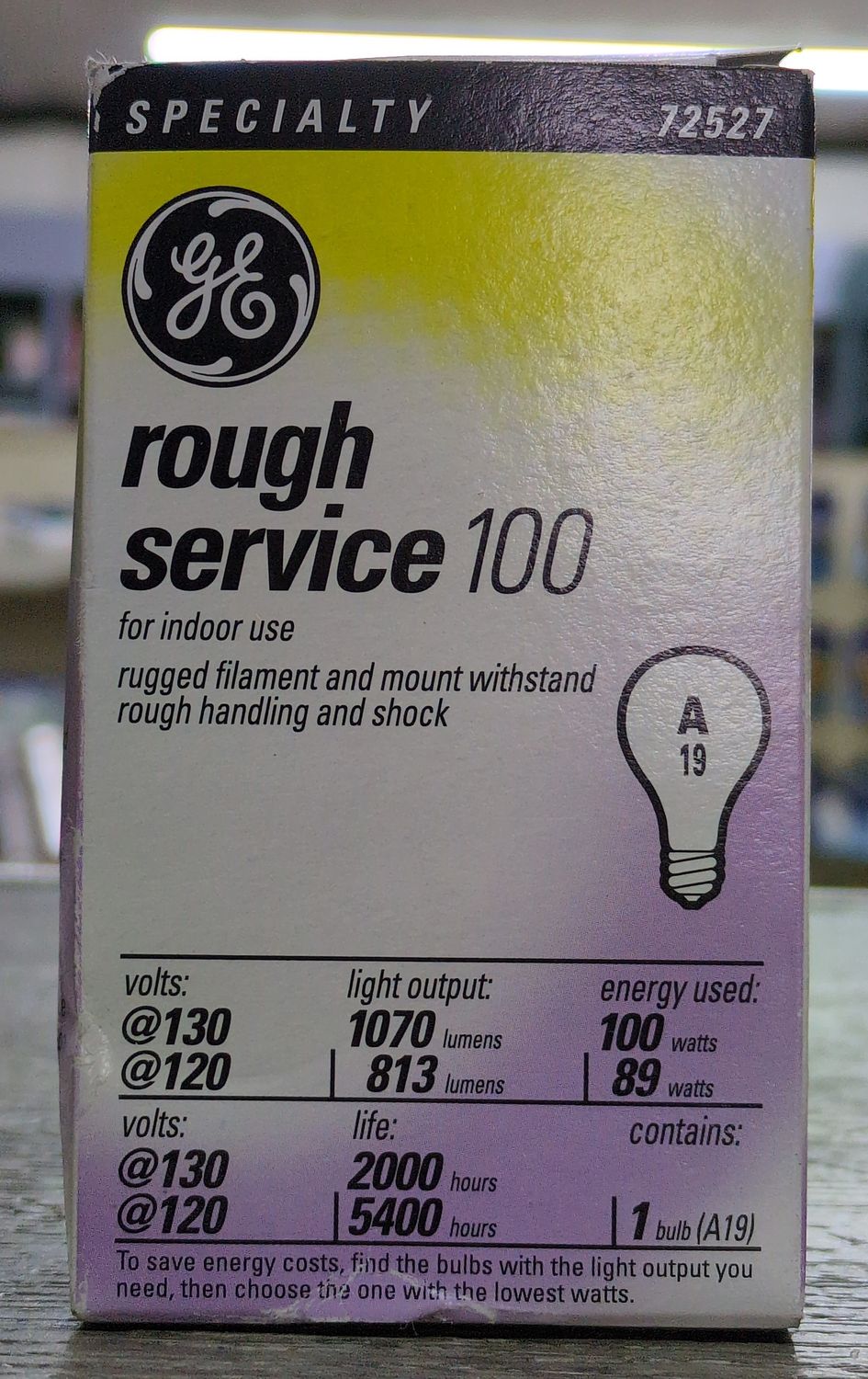 100W Rough Service Bulb