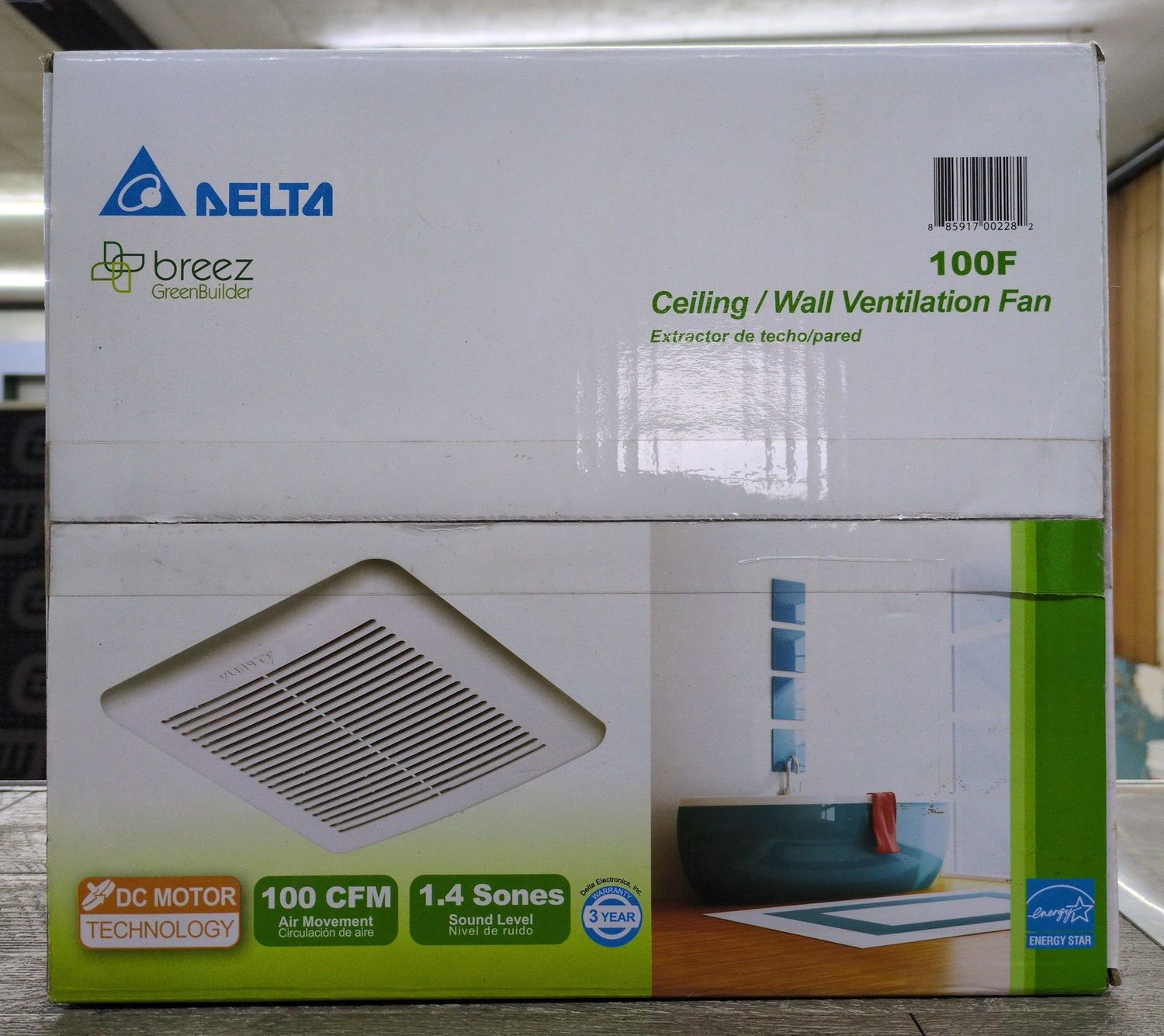 Ceiling / Wall Ventilation Fan 100F