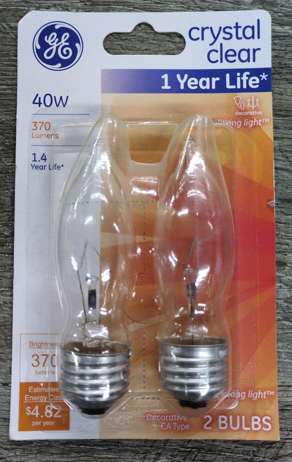 40W Crystal Clear Decorative Bulb