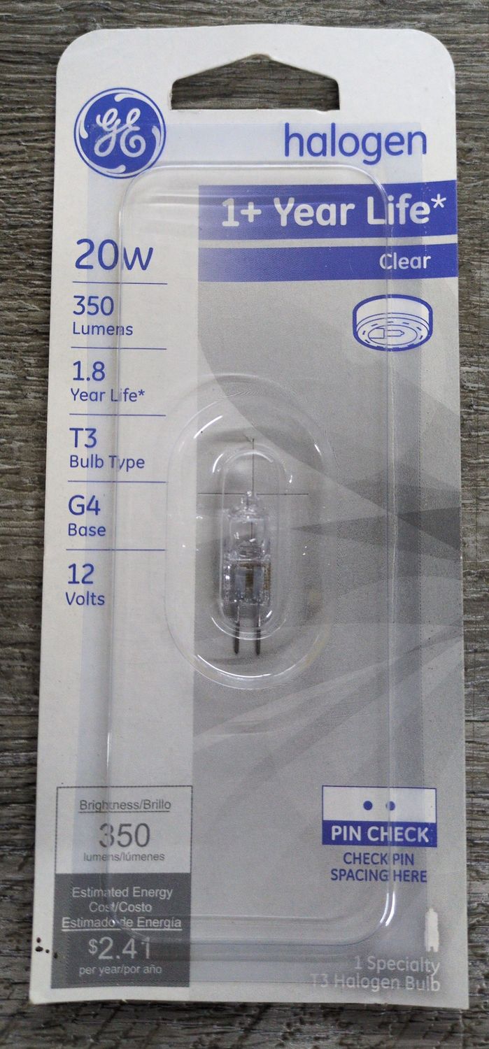 20W T3 Clear Halogen Bulb