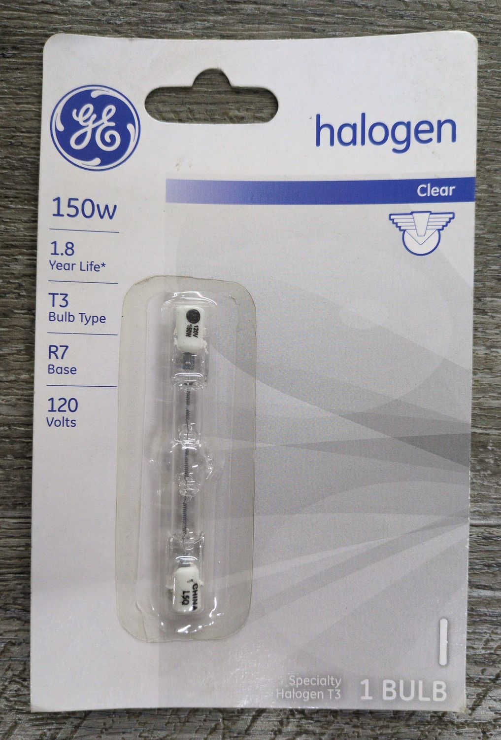 150W T3 Clear Halogen Bulb