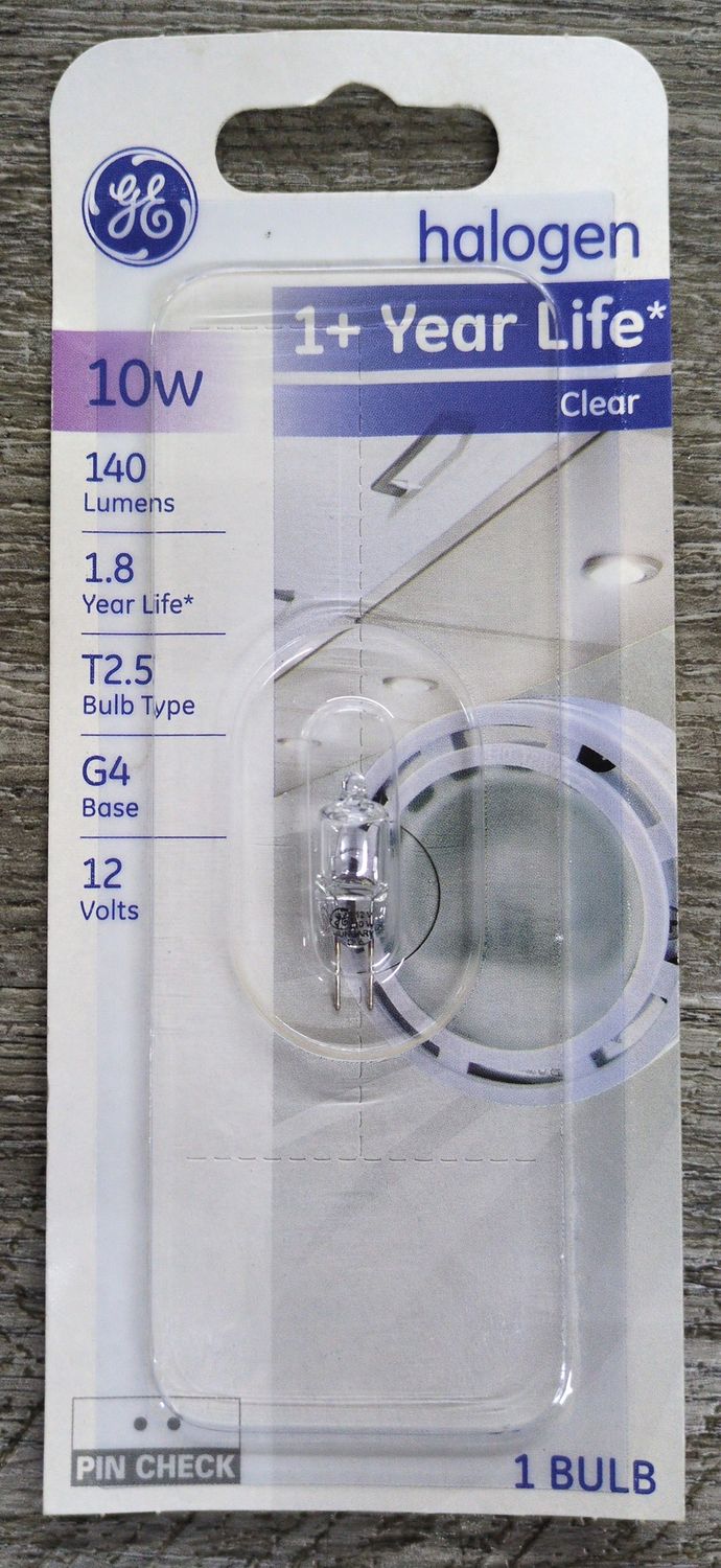 10W T2.5 Clear Halogen Bulb