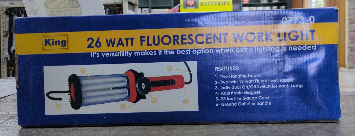 26W Fluorescent Work Light
