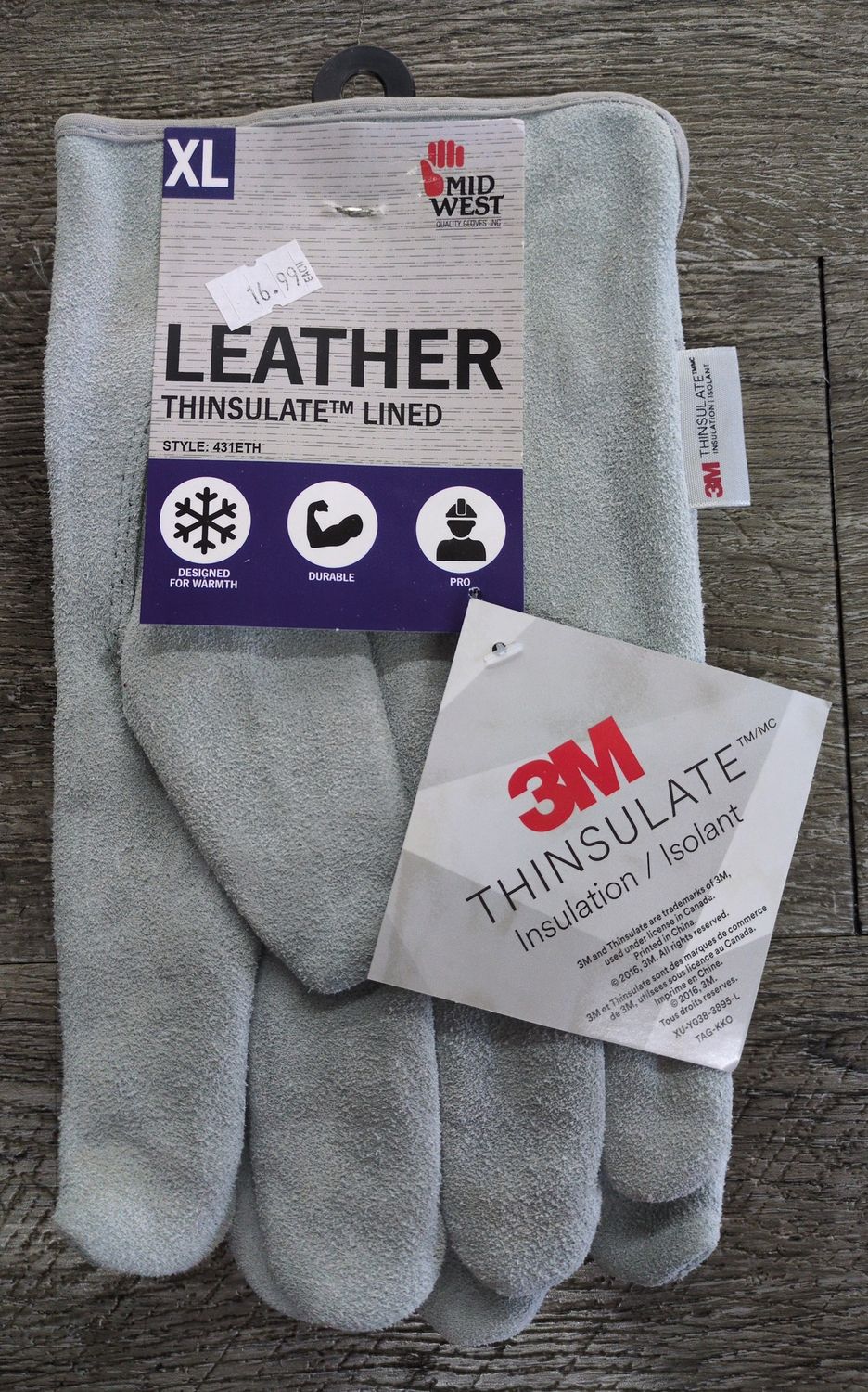 Midwest Thinsulate Lined Glove - XL