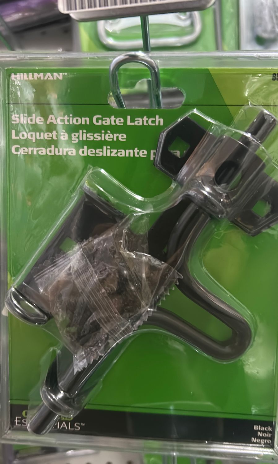 851225 CD-SLD ACTN GTE LATCH BK