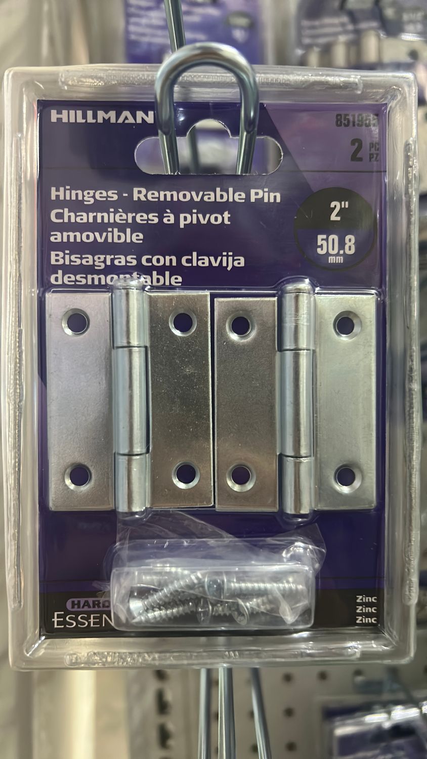 851955 CD-LGT NAR HNGE 2ZC 2PK