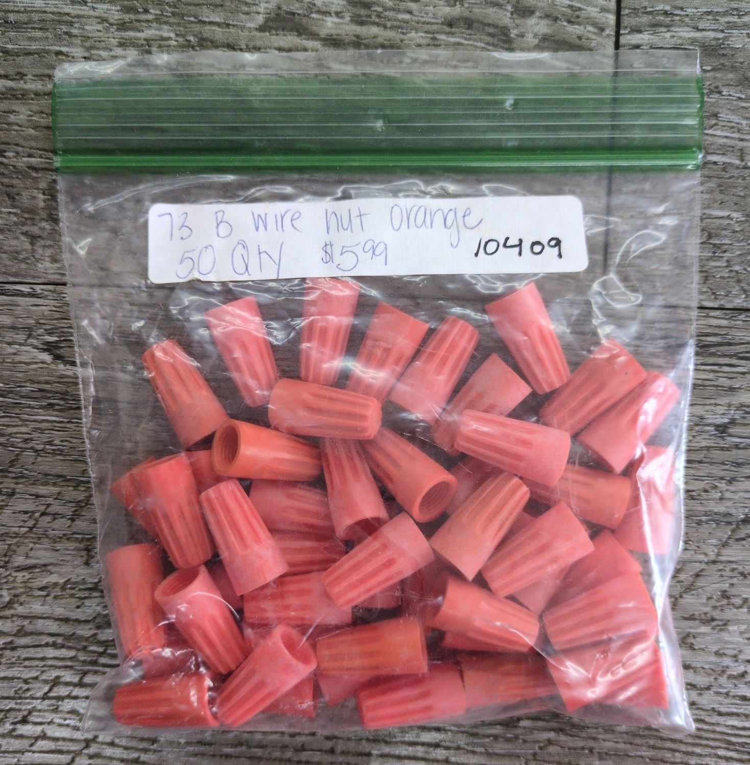 73 B Wire Nut Orange 50PK