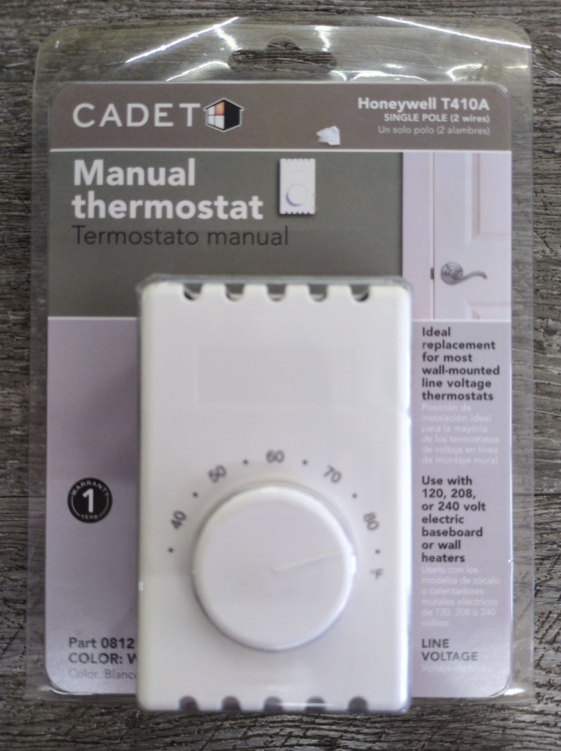 Honeywell T410A Manual Thermostat