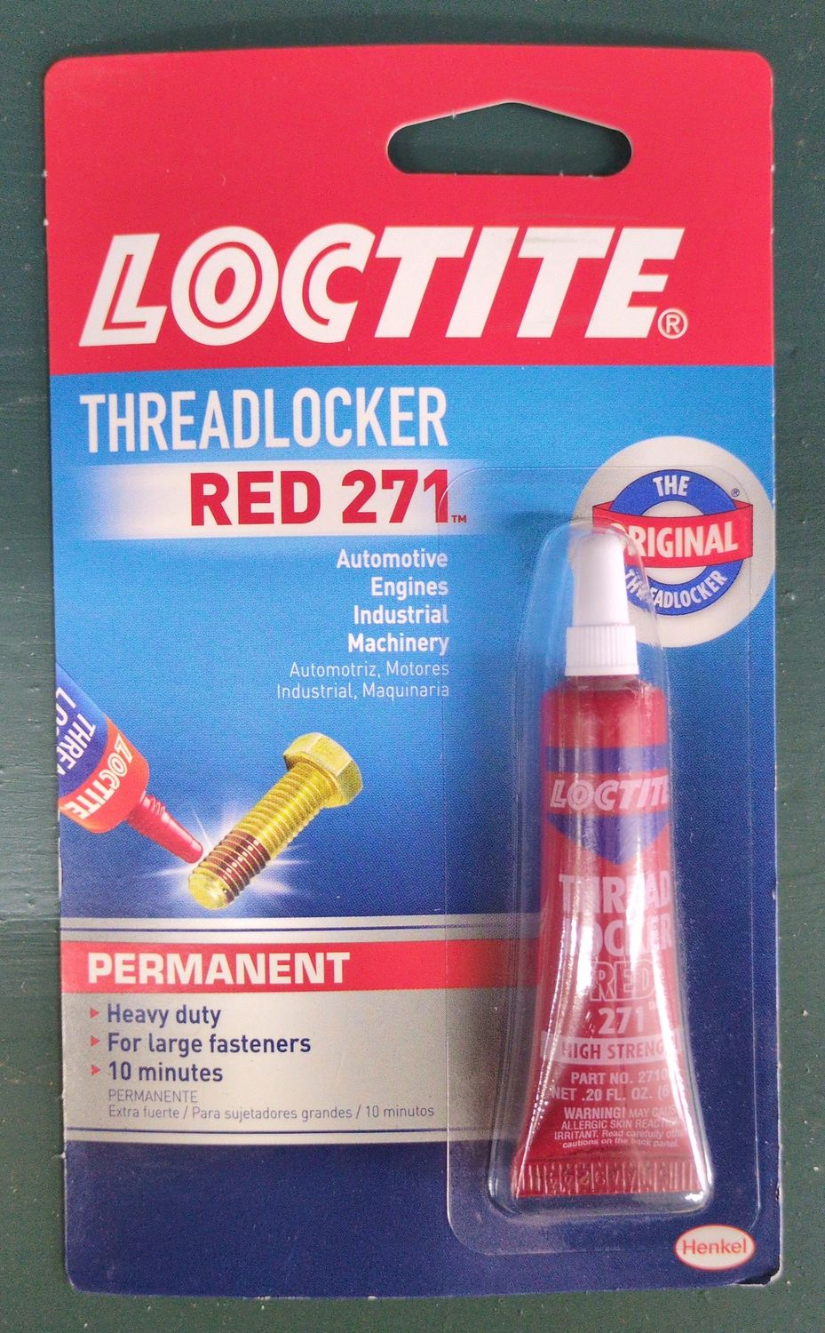 209741 6ML RED THREADLOCKER