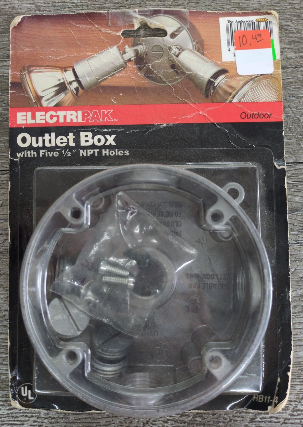 4 1/4" Dia. Die Cast With Five 1/2" Holes Outlet Box