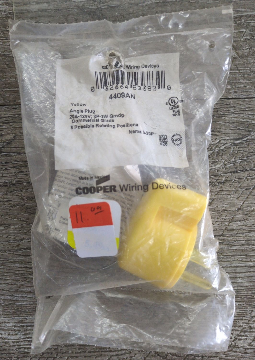 4866AN-BOX 15A ANGLE PLUG