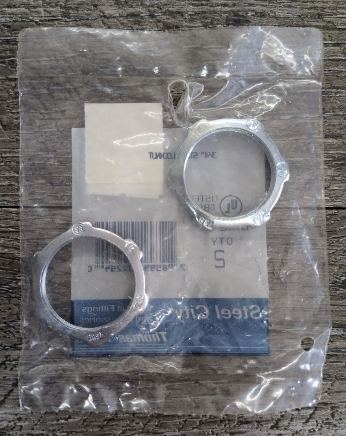 LN102-2 3/4" STEEL LOCKNUT 2PK