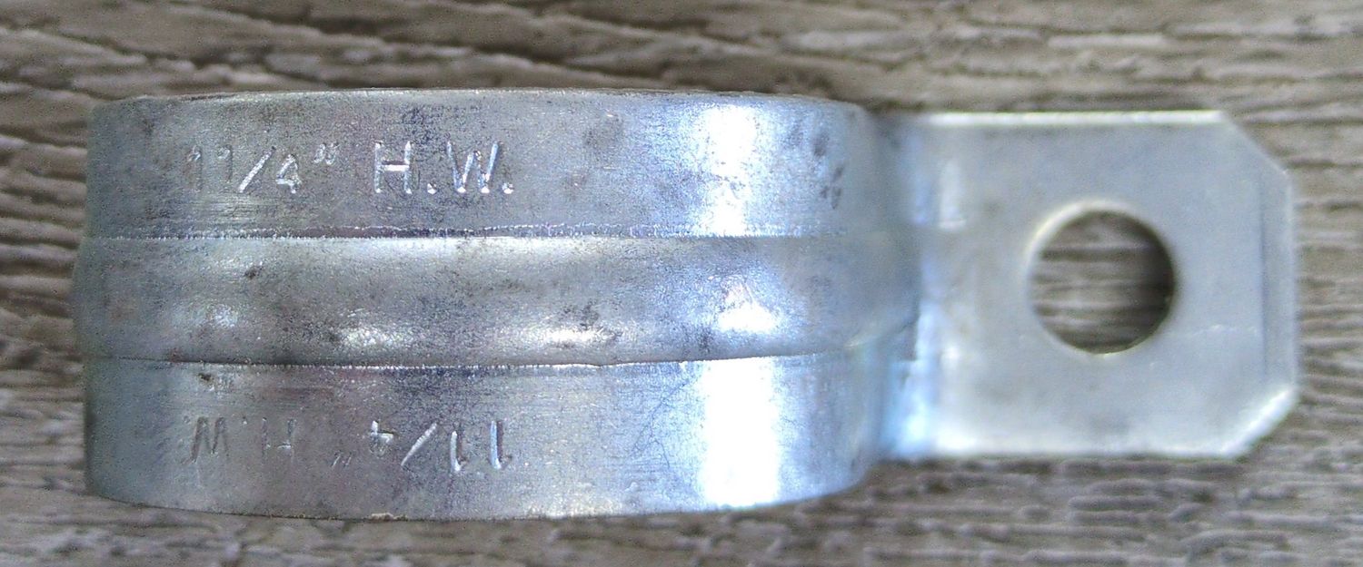 TS104/104-1 11/4" 1-HOLE STRAP